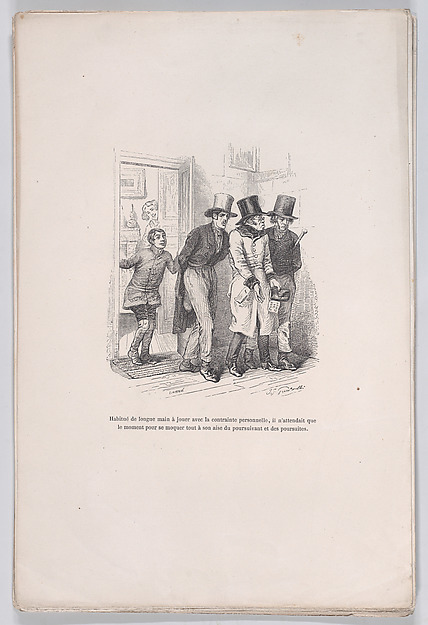 "He was only waiting to make fun of the pursuer and the pursuit" from the Little Miseries of Human Life