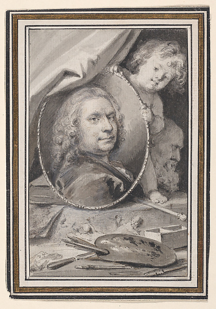 Self-portrait within a Decorative Allegorical Surround by Jacob de Wit, The Metropolitan Museum of Art