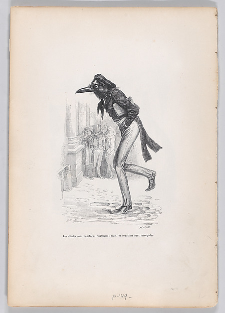 "The studies are painful, expensive; but the students are intrepid" from Scenes from the Private and Public Life of Animals