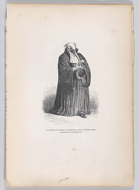 "A Stork was called to the presidency..." from Scenes from the Private and Public Life of Animals