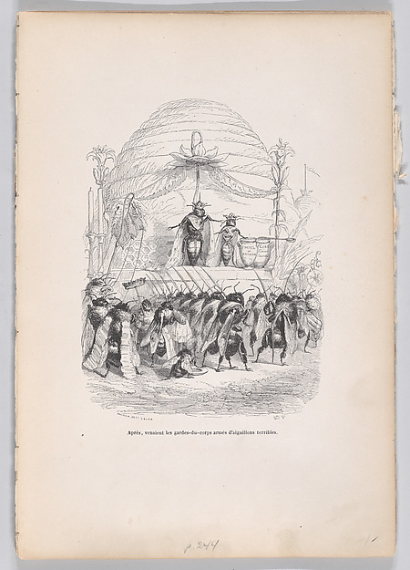 "After, in came the body of guards armed with terrible stings" from Scenes from the Private and Public Life of Animals