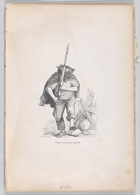 "I saw a wolf standing guard" from Scenes from the Private and Public Life of Animals