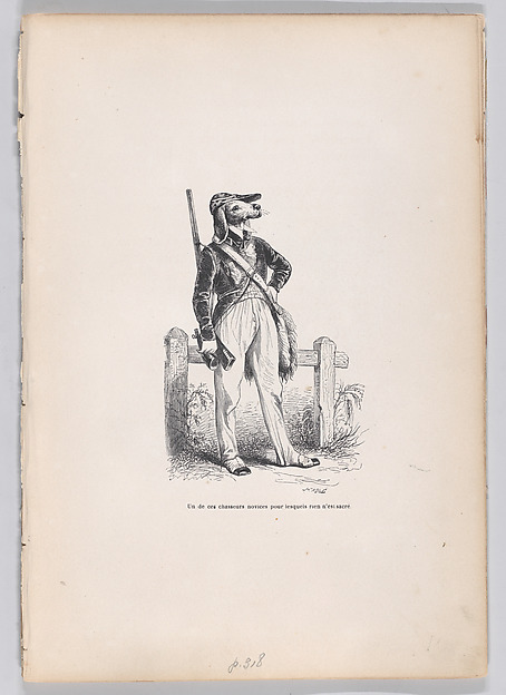 "One of those novice hunters for whom nothing is sacred" from Scenes from the Private and Public Life of Animals 