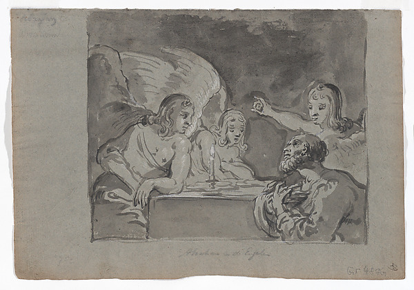 Abraham Entertaining the Three Angels by Leonaert Bramer