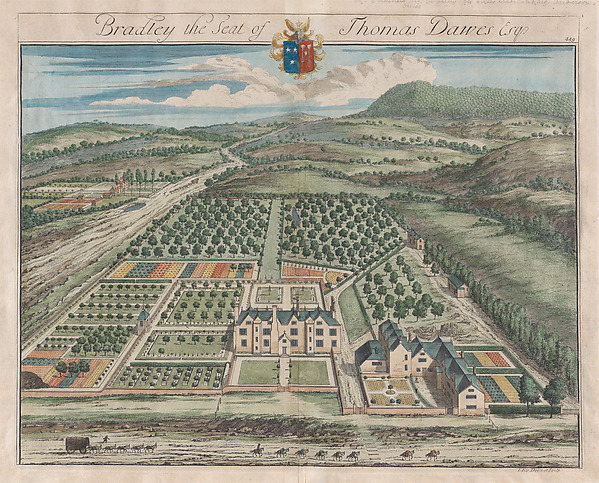 Bradley, The Seat of Thomas Dawes, plate 449 from "The Ancient and Present State of Gloucestershire"