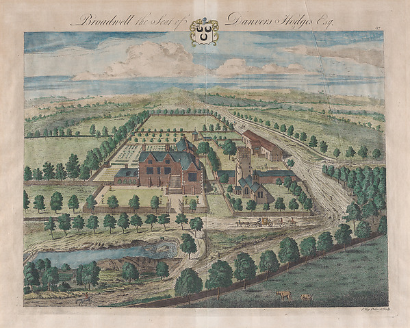 Broadwell, The Seat of Danvers Hodges, plate 157 from "The Ancient and Present State of Gloucestershire"