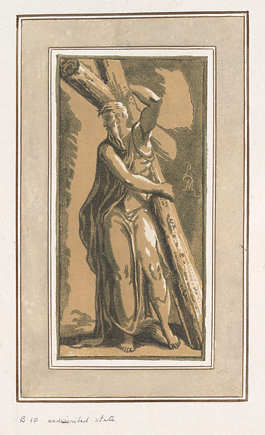 St. Andrew, Facing Forward, Head Turned to Left