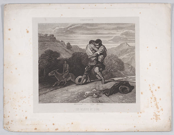 The Thieves and the Donkey, from "L'Artiste"