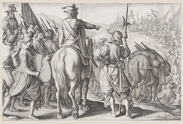 Les Troupes en Marche (The Marching Troops), from La Vie de Ferdinand Ier de Médicis série appelée aussi Les Batailles des Médicis (The Life of Ferdinand I de'Medici also called The Medici Battles)