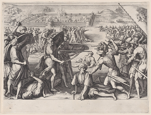 Attaque des Forts Avancés de Bone (Attack of the Strong Advances of Bone), from La Vie de Ferdinand Ier de Médicis série appelée aussi Les Batailles des Médicis (The Life of Ferdinand I de'Medici also called The Medici Battles)