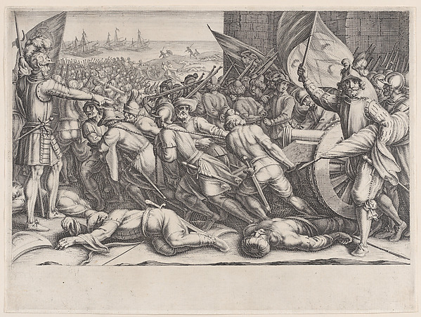 Rembarquement des Troupes (Embarkation of Troops), from La Vie de Ferdinand Ier de Médicis série appelée aussi Les Batailles des Médicis (The Life of Ferdinand I de'Medici also called The Medici Battles)