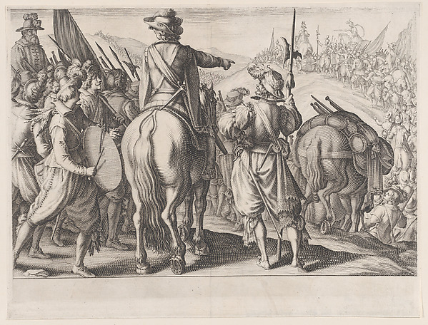 Les Troupes en Marche (The Marching Troops), from La Vie de Ferdinand Ier de Médicis série appelée aussi Les Batailles des Médicis (The Life of Ferdinand I de'Medici also called The Medici Battles)