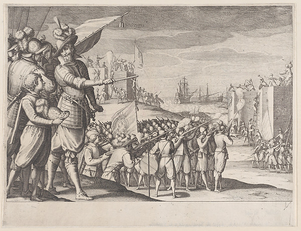 Assaut de Deux Fotresses (The Attack of Two Fortresses), from La Vie de Ferdinand Ier de Médicis série appelée aussi Les Batailles des Médicis (The Life of Ferdinand I de'Medici also called The Medici Battles)