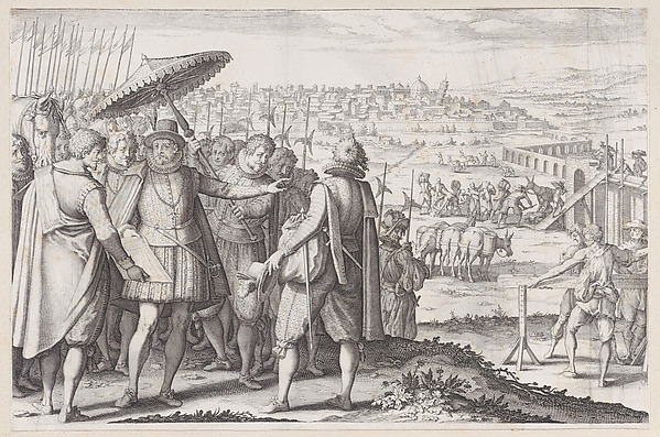 Restauration de L'Aqueduc de Pise (Restoring the Aqueduct in Pisa), from La Vie de Ferdinand Ier de Médicis série appelée aussi Les Batailles des Médicis (The Life of Ferdinand I de'Medici also called The Medici Battles)