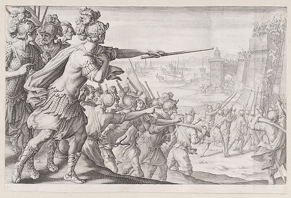 Prise de la Ville de Bone (Capture of the City of Bonne), from La Vie de Ferdinand Ier de Médicis série appelée aussi Les Batailles des Médicis (The Life of Ferdinand I de'Medici also called The Medici Battles)