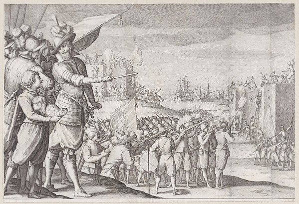 Assaut de Deux Fortresses (Assault of Two Fortresses), from La Vie de Ferdinand Ier de Médicis série appelée aussi Les Batailles des Médicis (The Life of Ferdinand I de'Medici also called The Medici Battles)