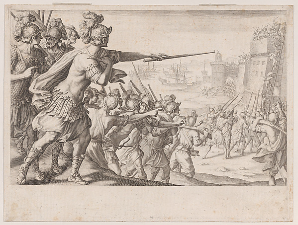 Prise de la Ville de Bone (Capture of the City of Bonne), from La Vie de Ferdinand Ier de Médicis série appelée aussi Les Batailles des Médicis (The Life of Ferdinand I de'Medici also called The Medici Battles)