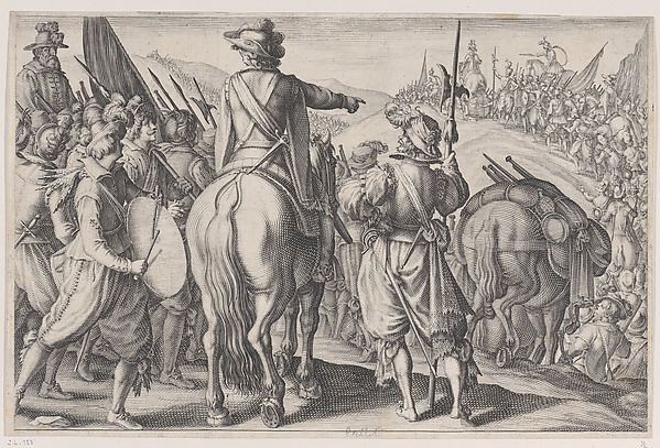 Les Troupes en Marche (The Marching Troops), from La Vie de Ferdinand Ier de Médicis série appelée aussi Les Batailles des Médicis (The Life of Ferdinand I de'Medici also called The Medici Battles)