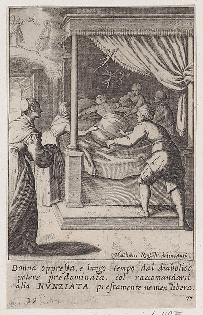 The Oppressed Woman, from Scelta d'Alcuni Miracoli e Grazie della Santissima Nunziata di Firenze (Selection of Some Miracles and Graces that Occurred in the Church of the Annunziata in Florence)
