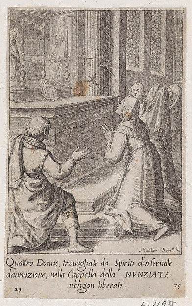 The Four Women, from Scelta d'Alcuni Miracoli e Grazie della Santissima Nunziata di Firenze (Selection of Some Miracles and Graces that Occurred in the Church of the Annunziata in Florence)