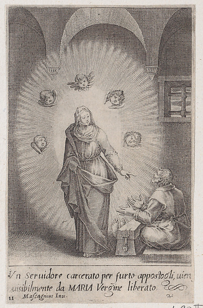 The Servant Set Free, from Scelta d'Alcuni Miracoli e Grazie della Santissima Nunziata di Firenze (Selection of Some Miracles and Graces that Occurred in the Church of the Annunziata in Florence)