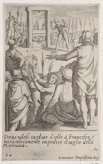 Francesco, from Scelta d'Alcuni Miracoli e Grazie della Santissima Nunziata di Firenze (Selection of Some Miracles and Graces that Occurred in the Church of the Annunziata in Florence)