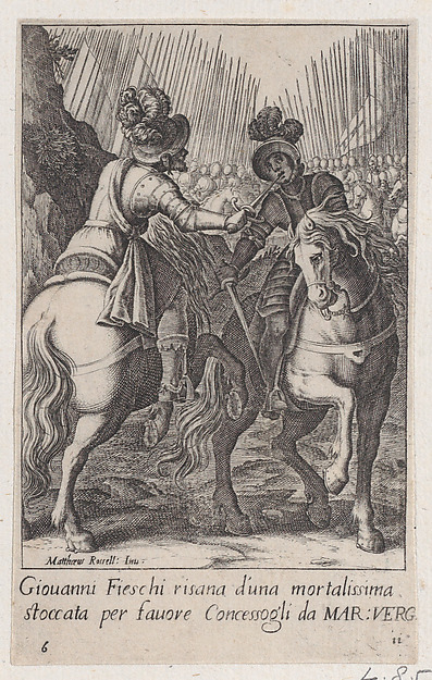 Giovanni Fieschi, from Scelta d'Alcuni Miracoli e Grazie della Santissima Nunziata di Firenze (Selection of Some Miracles and Graces that Occurred in the Church of the Annunziata in Florence)