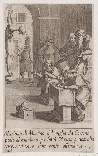 Mariotto di Martino, from Scelta d'Alcuni Miracoli e Grazie della Santissima Nunziata di Firenze (Selection of Some Miracles and Graces that Occurred in the Church of the Annunziata in Florence)