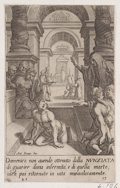 Domenico, from Scelta d'Alcuni Miracoli e Grazie della Santissima Nunziata di Firenze (Selection of Some Miracles and Graces that Occurred in the Church of the Annunziata in Florence)