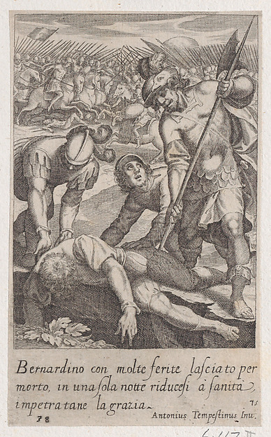 Bernardino, from Scelta d'Alcuni Miracoli e Grazie della Santissima Nunziata di Firenze (Selection of Some Miracles and Graces that Occurred in the Church of the Annunziata in Florence)