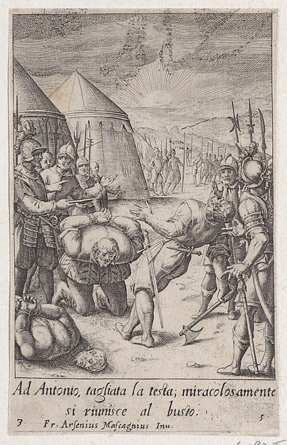 The Decapitation, from Scelta d'Alcuni Miracoli e Grazie della Santissima Nunziata di Firenze (Selection of Some Miracles and Graces that Occurred in the Church of the Annunziata in Florence)