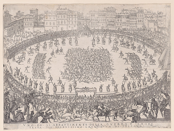 Le Combat des Sections d'Infantrie (The Battle of the Sections of Infantry), from La Guerre d'Amour (Guerra d'Amore) (War of Love)