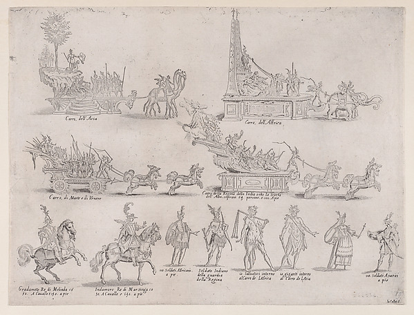 Le Chars et Les Personnages (The Chariots and The Characters), from La Guerre d'Amour (Guerra d'Amore) (War of Love)