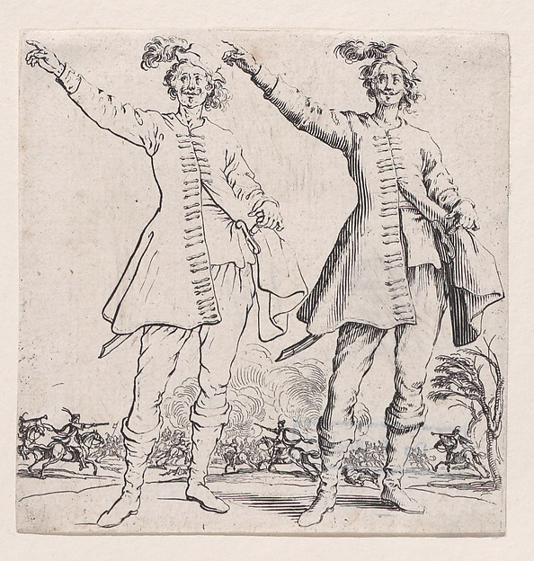 Le Turc vu de Face, Levant le Bras Droit (Front View of the Turk, Raising his Right Arm), from Varie Figure (Various Figures)