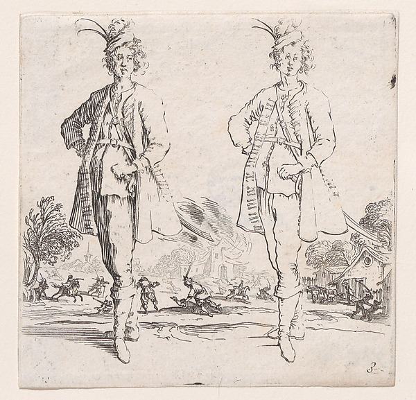 Le Turc Vu de Face, La Main Droite Posée sur la Hanche (Front View of the Turk, Right Hand Placed on Hip), from Varie Figure (Various Figures), plate 3