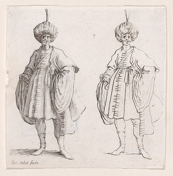 Turk Wearing Turban Seen from the Front, from Varie Figure (Various Figures)