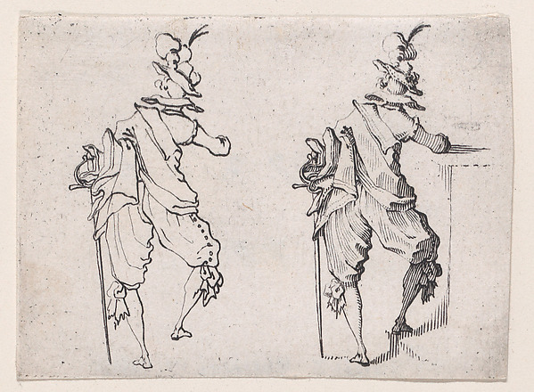 L'Homme Vue de Dos Avec une Grande Épée (Man Seen from Behind with a Large Sword), from Les Caprices Series A, The Florence Set