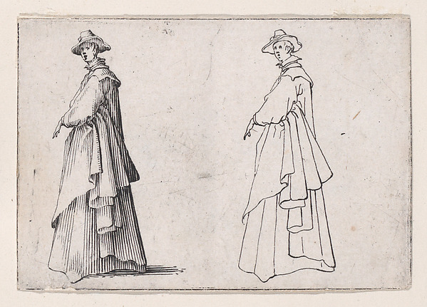 La Dame au Vêtement Ample (The Lady with Ample Clothing), from Les Caprices Series A, The Florence Set
