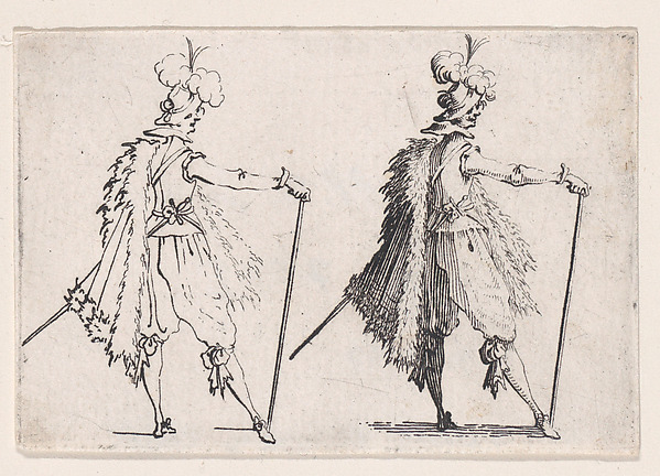 Le Gentilhomme a la Grande Canne (The Gentleman with the Large Cane), from Les Caprices Series A, The Florence Set