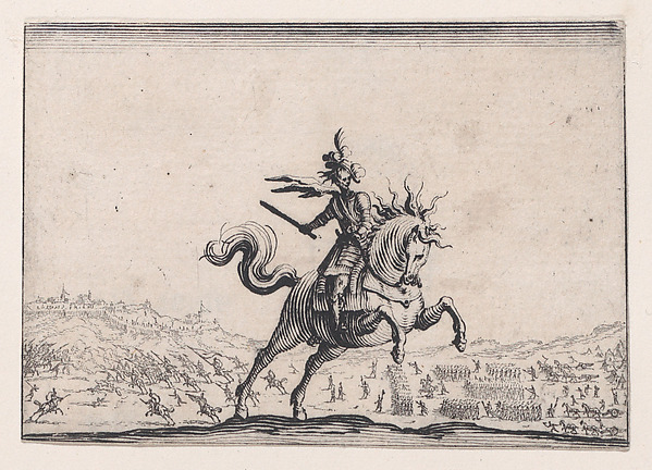 Le Commandant a Cheval (The Commander on Horseback), from Les Caprices Series A, The Florence Set