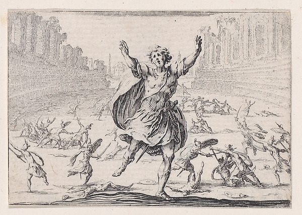 Escarmouche dans un Cirque (Skirmish in a Circus), from Les Caprices Series A, The Florence Set
