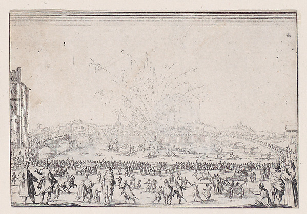 Le Feu d'Artifice sur l'Arno (Fireworks on the Arno), from Les Caprices Series A, The Florence Set