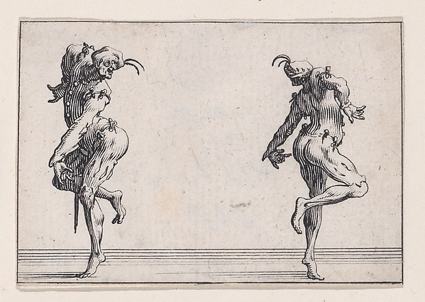 Les Deux Pantalons se Tournant le Dos (Two Men in Pantsuits Turned Away from Each Other), from Les Caprices Series A, The Florence Set