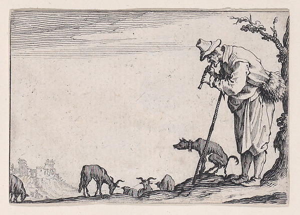 Le Berger Jouant de la Flute (The Shepherd Playing the Flute), from Les Caprices Series A, The Florence Set