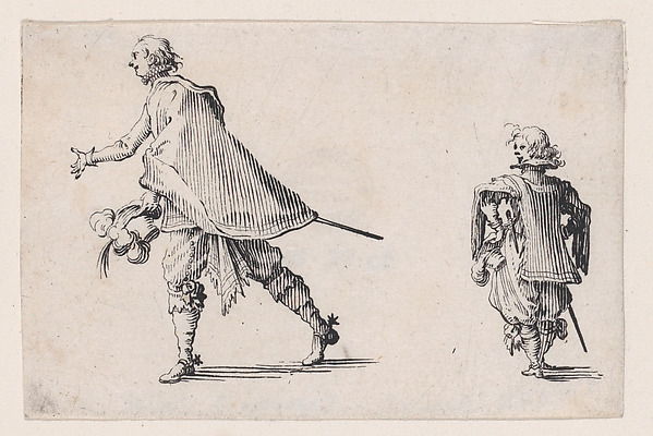 Un Gentilhomme et son Page (A Gentleman and his Page), from Les Caprices Series A, The Florence Set
