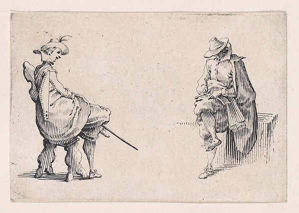 Deux Personnages Assis (Two Seated Figures), from Les Caprices Series A, The Florence Set