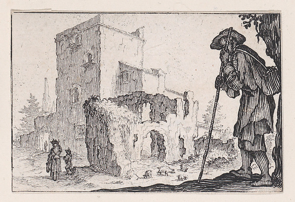 Le Patre et les Ruines (The Shepherd and the Ruins), from Les Caprices Series A, The Florence Set