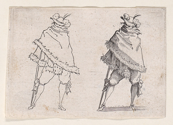 Reverse Copy of L'Homme Enroulé dans son Manteau (Man Wrapped in his Mantle), from "Les Caprices" Series A, The Florence Set