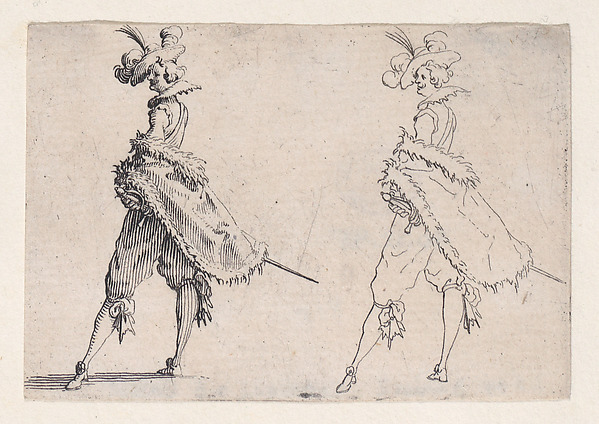Le Gentilhomme au Manteau Posé sur la Hanche (Gentleman with his Mantle on his Hip), from Les Caprices Series A, The Florence Set