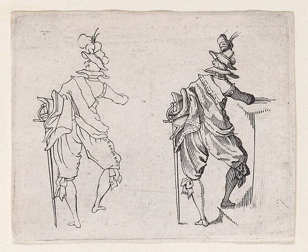 Copy of L'Homme Vu de Dos, Avec un Grand Épée (Man Viewed from Behind, With a Large Sword), from "Les Caprices" Series A, The Florence Set